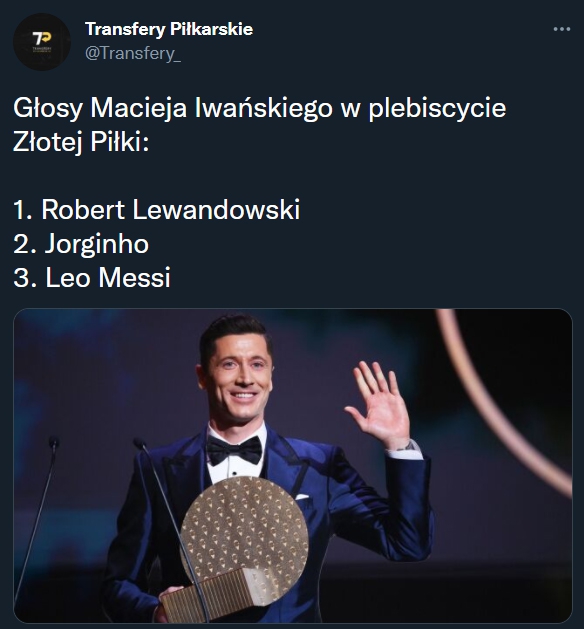 Tak Maciej Iwański głosował w plebiscycie ZŁOTEJ PIŁKI!